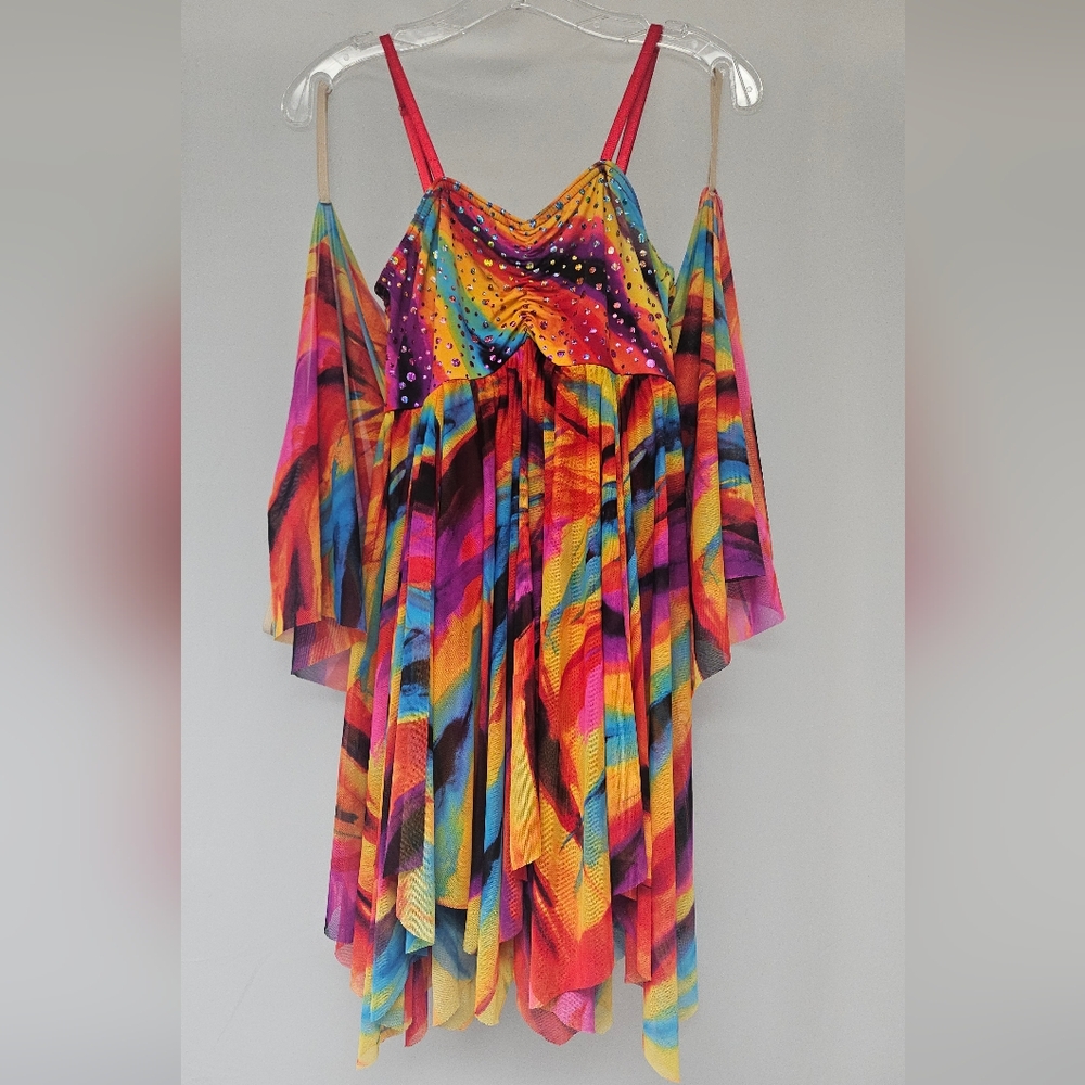Costume Gallery 16248 Rainbows In The Sky Kids Dance Jazz Ballet Sz XLC